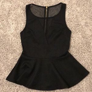 Elegant Bebe black top x-small